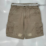 Carhartt Cargo Shorts - 30W 10L Khaki Cotton