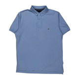 Tommy Hilfiger Polo Shirt - Large Blue Cotton