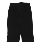 M DRESS Womens Cotton Blend Black Regular Straight Trousers W30 L28 Comfortable