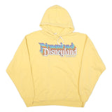 DISNEY Womens Yellow Disneyland Resort Pullover Hoodie L Cotton Blend Casual