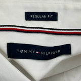 Tommy Hilfiger Short Sleeve Shirt - 2XL White Cotton