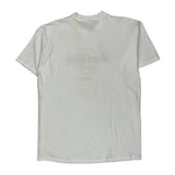 Hard Rock Cafe Graphic T-Shirt - XL White Cotton