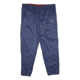 NIKE Mens Joggers Blue 2XL W40 L34 Regular Tapered Nylon Sportswear