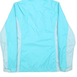 COLUMBIA Womens Blue & Light Blue Zip Jacket L Polyester Outdoor Lightweight