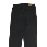 CALVIN KLEIN Mens Cotton Black Regular Straight Trousers W32 L32 Zip Closure