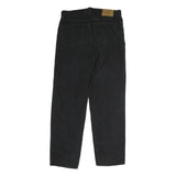 CALVIN KLEIN Mens Cotton Black Regular Straight Trousers W32 L32 Zip Closure