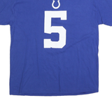 NFL Mens Blue Richardson 5 Graphic T-Shirt L Short Sleeve Crew Neck