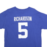 NFL Mens Blue Richardson 5 Graphic T-Shirt L Short Sleeve Crew Neck