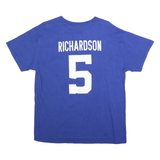 NFL Mens Blue Richardson 5 Graphic T-Shirt L Short Sleeve Crew Neck