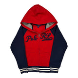 Age 8 Polo By Ralph Lauren Spellout Hoodie - Small Red Cotton