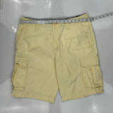 Tommy Hilfiger Cargo Shorts - 36W 10L Yellow Cotton