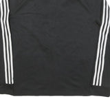 ADIDAS Womens Black & White Track Jacket XL Polyester Blend Zip Casual