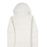 COLUMBIA Womens White Quilted Long Sleeve Zip Jacket S Polyester Warm Outdoor