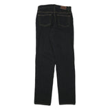 CALVIN KLEIN JEANS Womens Black Regular Straight Denim Jeans W26 L29 Zip Cotton