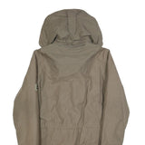 JACK WOLFSKIN Womens Beige Outdoor Jacket UK 10 Polyester Blend Plain Zip Hooded