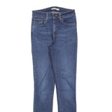 LEVI'S 721 Womens Jeans Blue Slim Skinny Denim Medium W28 L32 Zip Closure