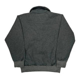 Nike 1/4 Zip - Medium Gray Cotton Blend