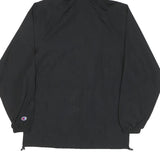 CHAMPION Mens Black Zip Jacket S Polyester Blend Plain Hooded Lightweight