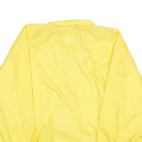 LAW PRO Mens Yellow Nylon Button Jacket XL Plain Lightweight Outerwear Casual