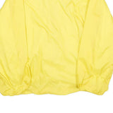LAW PRO Mens Yellow Nylon Button Jacket XL Plain Lightweight Outerwear Casual