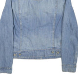 LEVI'S Womens Blue Denim Jacket S Cotton Blend Button Closure Classic Fit Casual