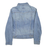 LEVI'S Womens Blue Denim Jacket S Cotton Blend Button Closure Classic Fit Casual