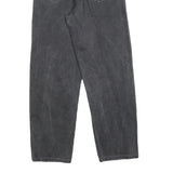 CALVIN KLEIN JEANS Womens Relaxed Black Denim Raw W30 L30 Casual Comfortable Zip