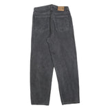 CALVIN KLEIN JEANS Womens Relaxed Black Denim Raw W30 L30 Casual Comfortable Zip