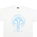 SCREEN STARS BEST Womens White Pan Pacific Swimming Championships Graphic