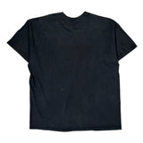 Egyptian Hieroglyphic Style Text Thrasher Graphic T-Shirt - XL Black Cotton