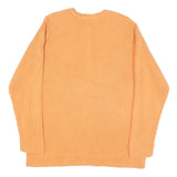 TOMMY HILFIGER Womens Orange Plain Pullover Basic Knit Jumper XL Cotton Blend