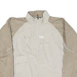 HELLY HANSEN Mens Beige & Cream Jacket M Nylon Plain Zip Casual Outdoor