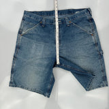 Lee Carpenter Shorts - 38W 10L Blue Cotton Blend