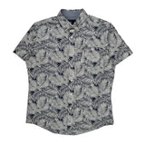 Tommy Hilfiger Short Sleeve Shirt - Medium Navy Cotton