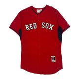 Red Sox Majestic Mlb Jersey - Large Red Polyester