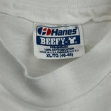 Women'S Softball Hanes Graphic T-Shirt - XL White Cotton