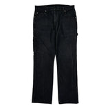 Dickies Carpenter Pants - 34W 32L Black Cotton