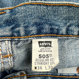 Made In USA Levis 505 Jeans - 34W 30L Blue Cotton