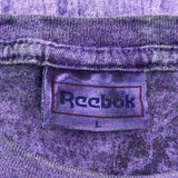 Reebok Single Stitch T-Shirt - Large Purple Cotton