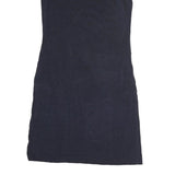 BARBOUR Womens Navy Cotton Shift Sleeveless Dress UK 8 Casual Summer Layering