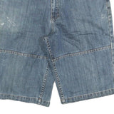 US CLASSIC Mens Denim Blue Casual Shorts M W32 Cotton Blend Comfortable Fit