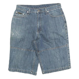 US CLASSIC Mens Denim Blue Casual Shorts M W32 Cotton Blend Comfortable Fit