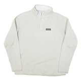 PATAGONIA Womens White Plain Pullover Jumper Crew Neck Regular Knit Style L