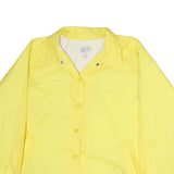 HABAND Womens Yellow Polyester Button Jacket XL Plain Casual Lightweight