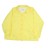 HABAND Womens Yellow Polyester Button Jacket XL Plain Casual Lightweight
