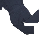 DICKIES Mens Navy Blue Polyester Blend Dungarees Regular Fit Plain M W34 L25