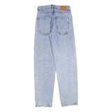 KARL KANI Womens Regular Fit Blue Denim Jeans W26 L32 Classic Cotton Blend Zip