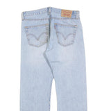 LEVI'S 501 Mens Jeans Blue Regular Straight Denim Light W32 L27 Classic Button