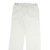 DIESEL Mens Regular White Cotton Blend Trousers W32 L30 Zip Closure