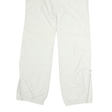 DIESEL Mens Regular White Cotton Blend Trousers W32 L30 Zip Closure